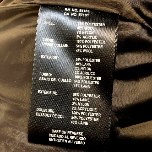 Tommy Hilfiger NWOT Designer Wool Blend Shadow Plaid Sz 6 Knee Length Coat - Picture 8 of 13